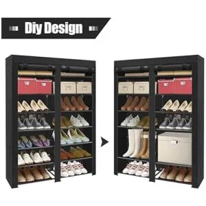 ERONE Organizador de almacenamiento para zapatos 28 pares_4