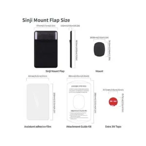Sinjimoru Removable Cell Phone Wallet with Flap Wireless_5