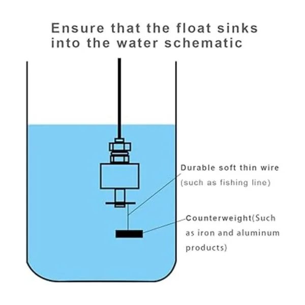 Sensor de nivel de agua altobajo alarma detector de
