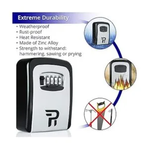 Rudy Run Caja para llaves con clave para exteriores con_4