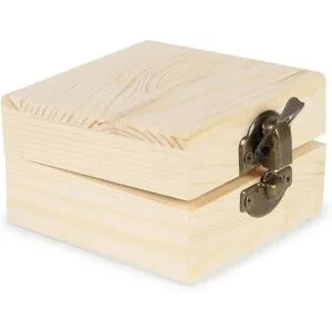 Caja de madera sin terminar con tapa cofre del tesoro_5