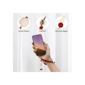 Hemobllo Correa de muñeca para teléfono celular cuentas_3