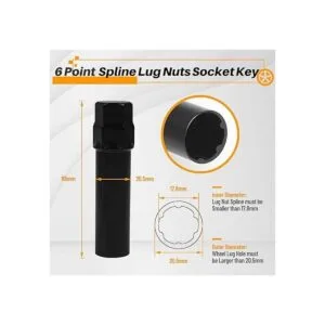 MIKKUPPA 2 tuercas estriadas de 6 puntos para llaves de_2