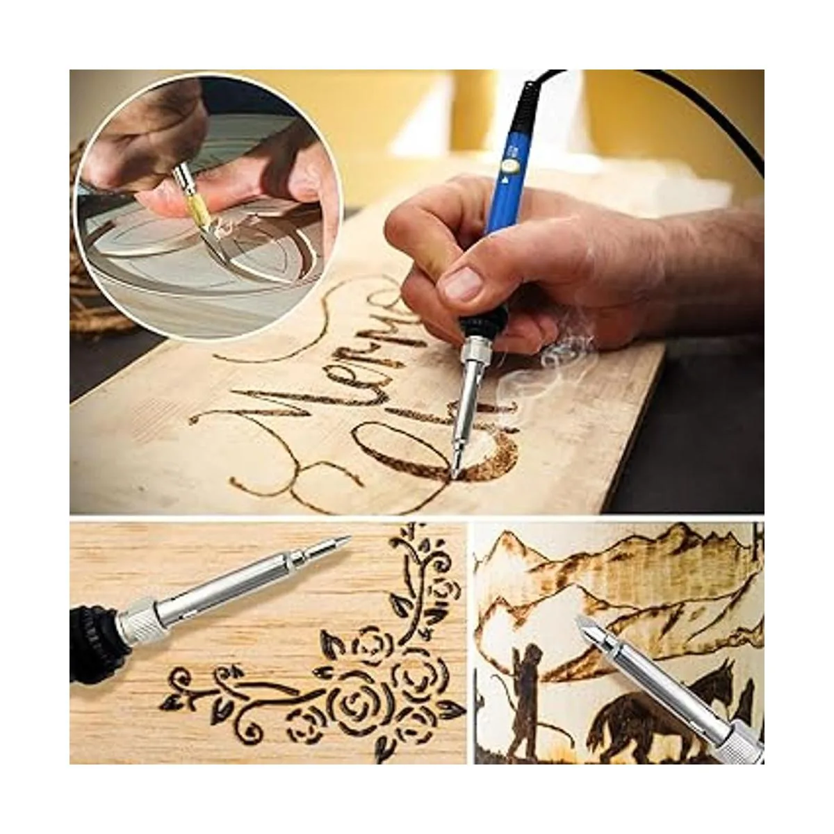 Kit de combustión de madera 95 unidades bolígrafo de_2