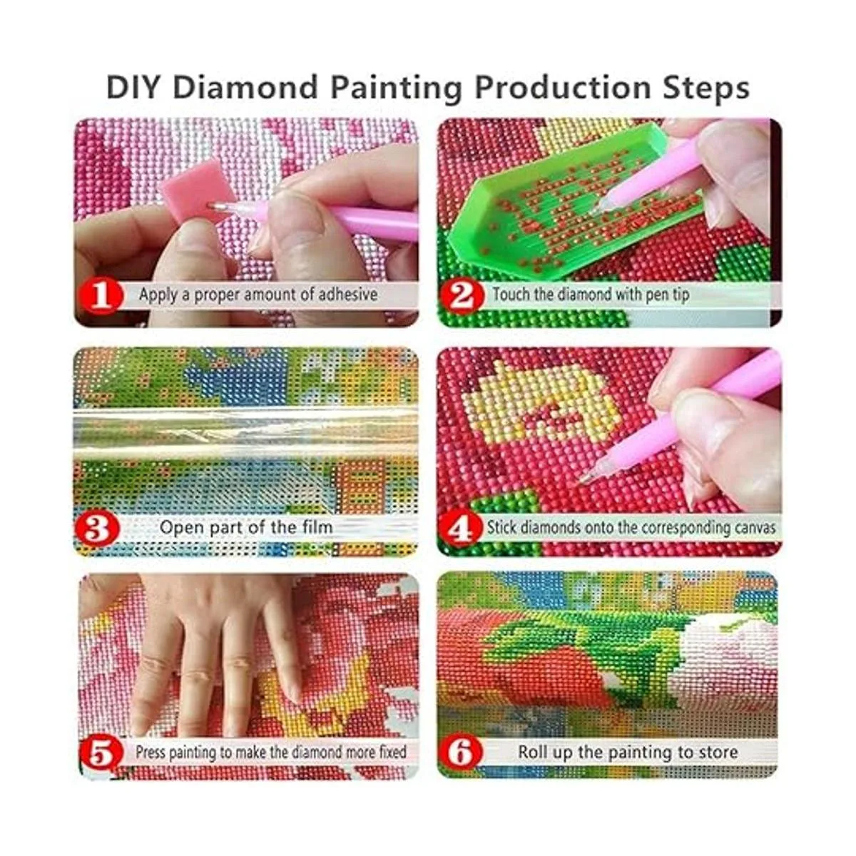 LVIITIS Pintura de diamante 5D por números kits de