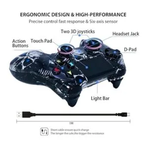 Controlador inalámbrico para PS4 controlador de vibración_2