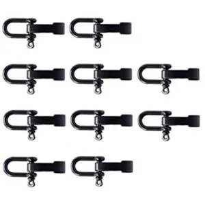 Hewnda Juego de 10 grillete de acero inoxidable con_1