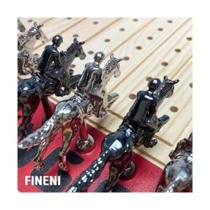 FINENI Juego de mesa de carreras de caballos con caballos_5
