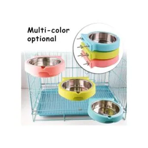 Cuenco de acero inoxidable extraíble con diseño de jaula_3