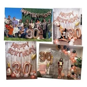 PartyHooman Decoraciones de cumpleaños número 30 para_6