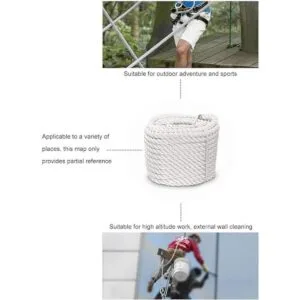 Aoneky Cuerda torcida de nailon de 12 58 34 78