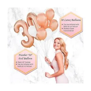 PartyHooman Decoraciones de cumpleaños número 30 para_4