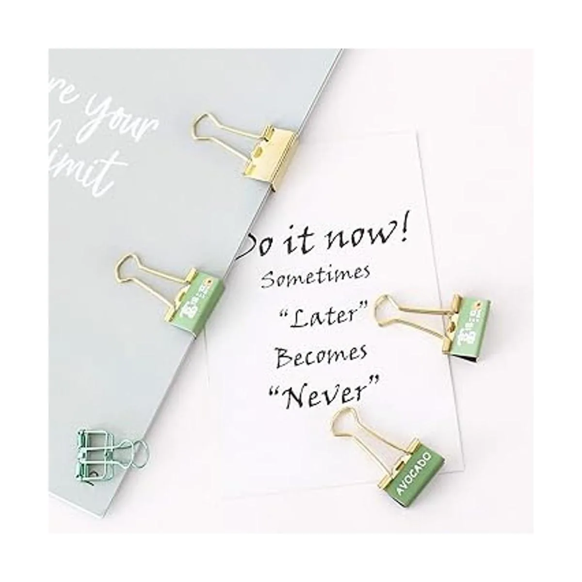 Clips de carpeta para papeleo pasadores de empuje clips_5