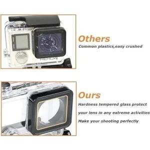 HONGDAK Carcasa impermeable para GoPro Hero 433 funda_5