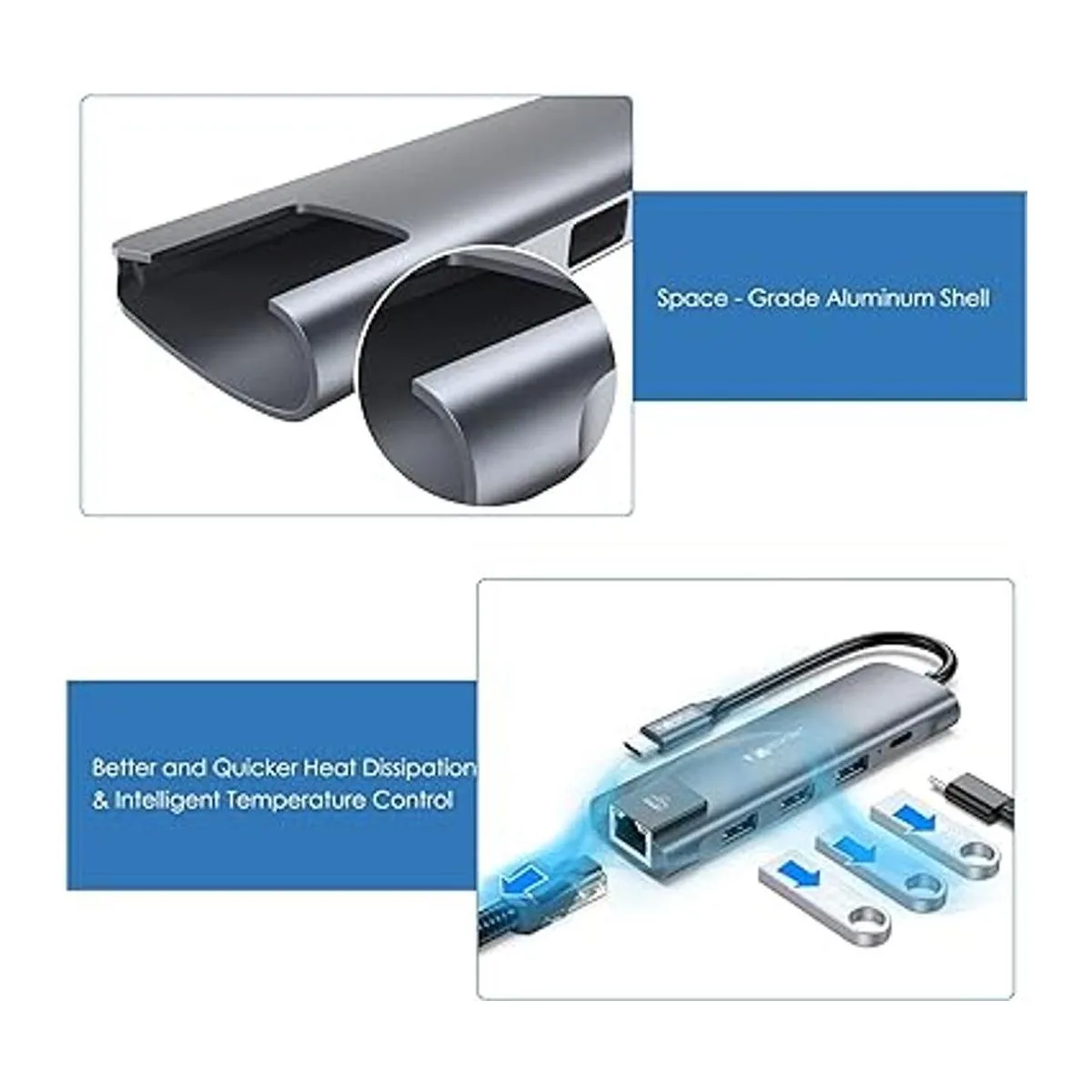 Hub USB c 5 en 1 adaptador multipuerto tipo c con Gigabit_2