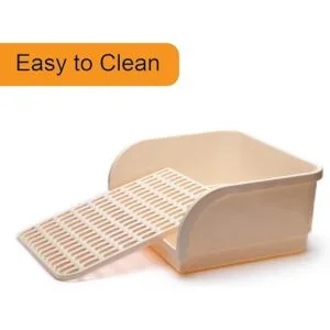 CALPALMY Large Rabbit Litter Box with Bonus Pads Drawer_5