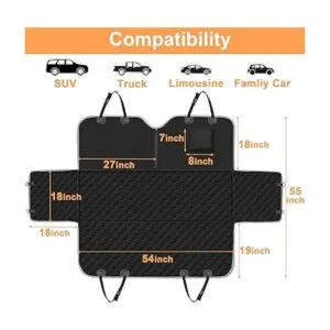 Mancro Funda de asiento de coche para perro para asiento_6