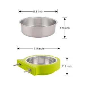 Cuenco de acero inoxidable extraíble con diseño de jaula_6