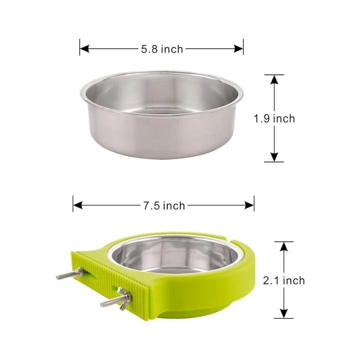 Cuenco de acero inoxidable extraíble con diseño de jaula_6