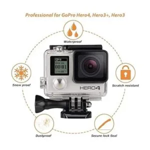 HONGDAK Carcasa impermeable para GoPro Hero 433 funda_2