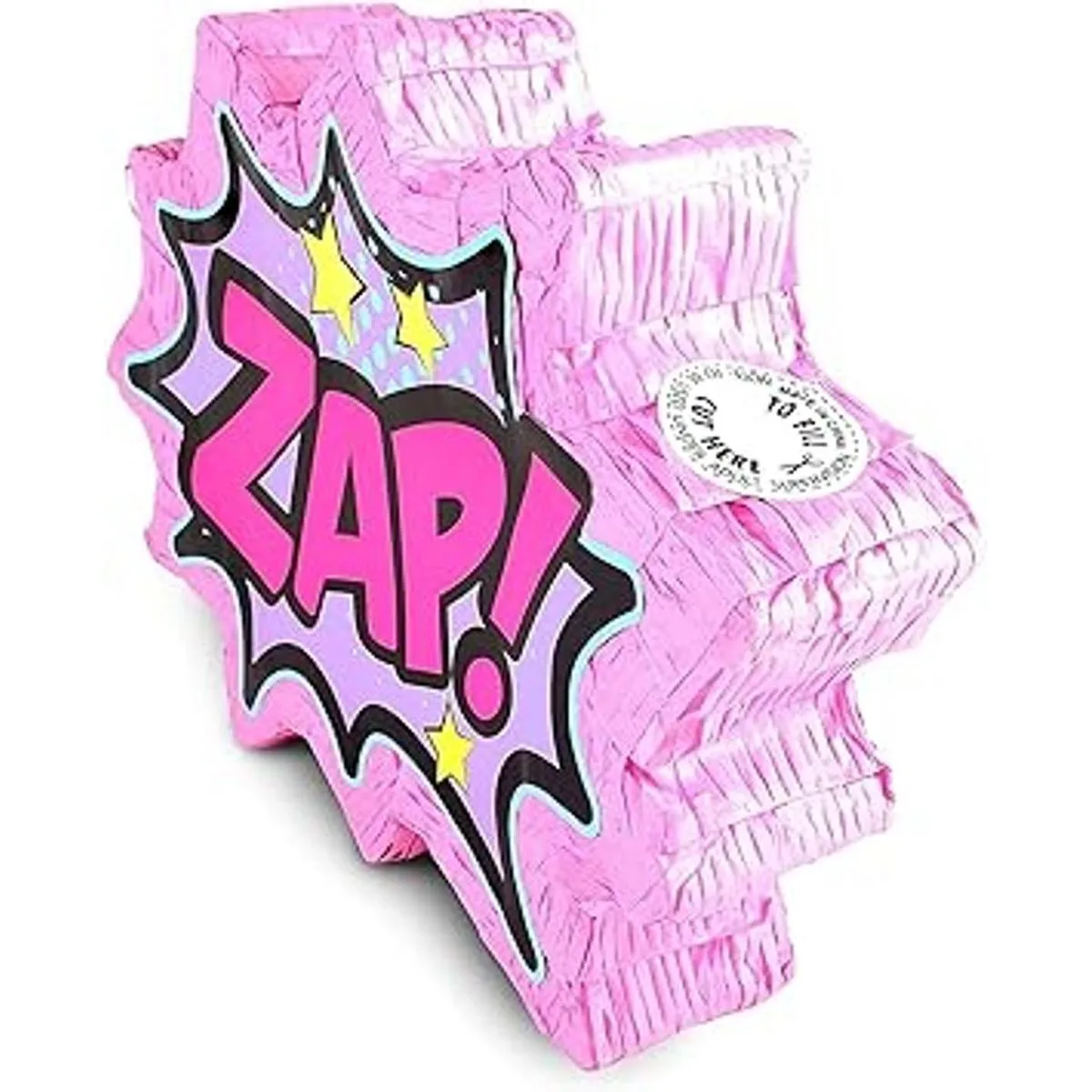 Piñata para fiesta de cómics con texto en inglés Girl_3