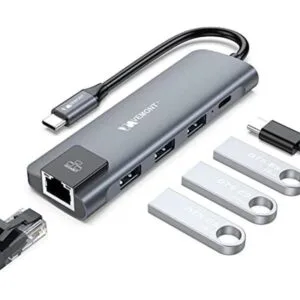 Hub USB c 5 en 1 adaptador multipuerto tipo c con Gigabit_1