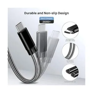 Cable auxiliar de audio USB C a 0.138 in Vcddom Premium_3