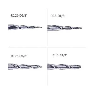 SpeTool 4 unidades por paquete de puntas R0.25 1.0 de