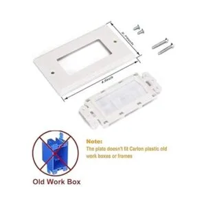 Placa de pared de un solo cepillo blanco2 paquetes_3