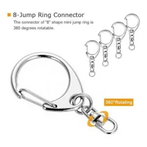 Roctee 50 llaves de cierre de langosta clip de llavero