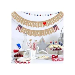 SWYOUN Bandera de arpillera de bienvenida para el hogar y_2