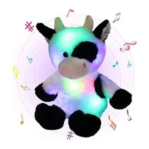 Glow Guards Juguete de peluche suave de vaca con luces de_1