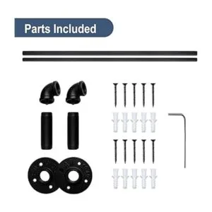 Barra de cortina industrial de 1 pulgada barras de