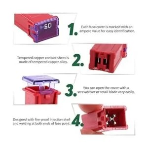 Juego de fusibles JCASE de 25 amperios para Ford_4
