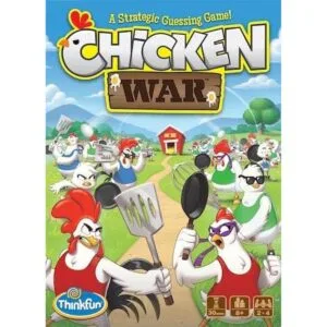 Juego de guerra de pollo ThinkFun y Brainteaser para niños_5