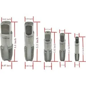 5 unidades de grifos de rosca NPT los grifos de tubería_5