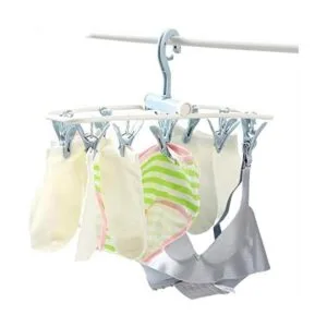 Percheros de secado de ropa pequeños plegables y_5