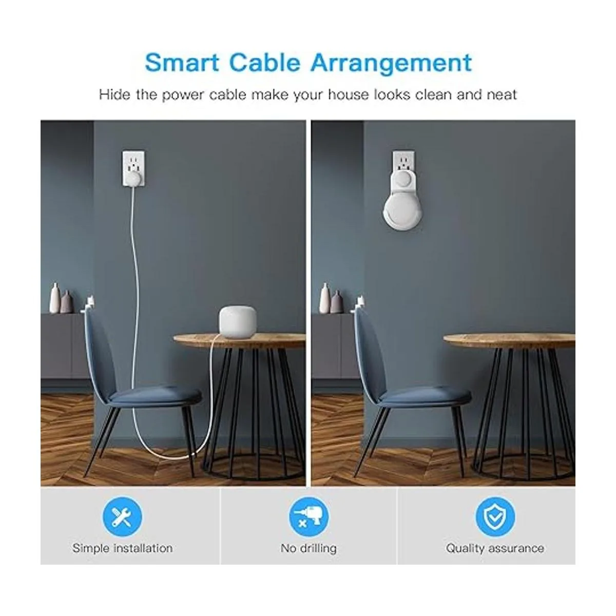 Koroao Smart Home Outlet Soporte de pared para router_2