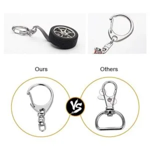 Roctee 50 llaves de cierre de langosta clip de llavero