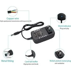 Snsnlent Adaptador de corriente alterna de 15 V 2 A_3