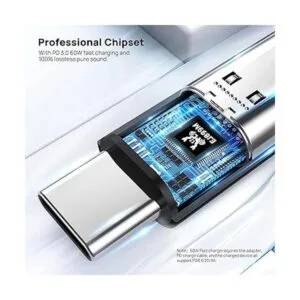 Cable auxiliar de audio USB C a 0.138 in Vcddom Premium_4