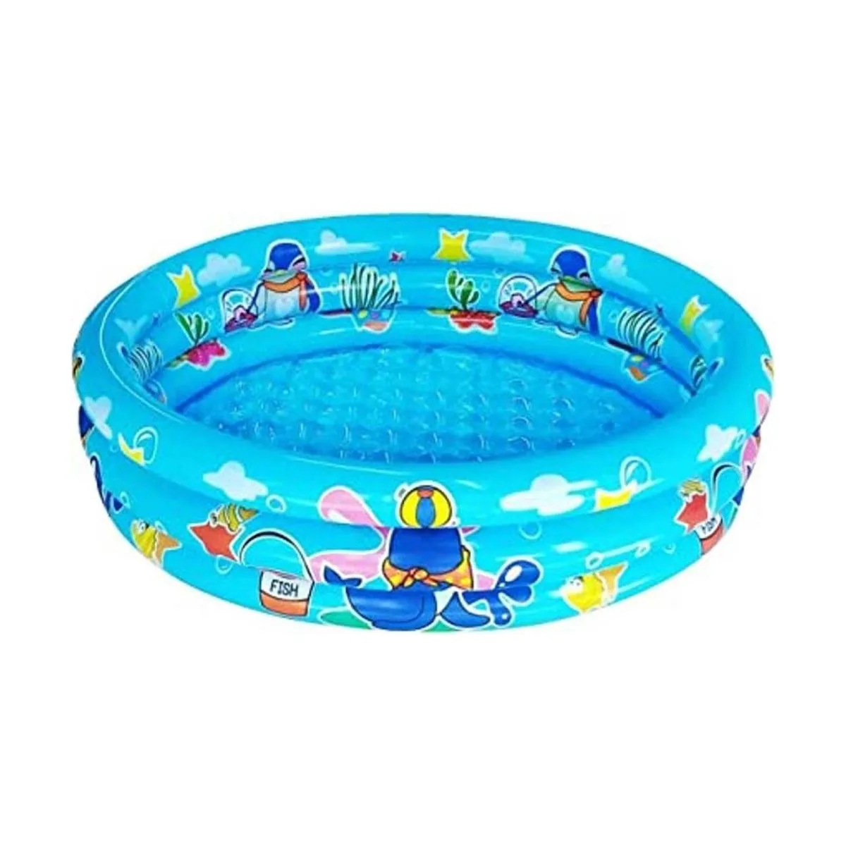 Piscina infantil de 3 anillos para niños pequeños 48 x 12