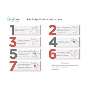 The Carefree Bee Parches para planchar en ropa Juego de_6