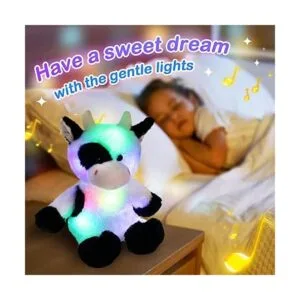 Glow Guards Juguete de peluche suave de vaca con luces de_3