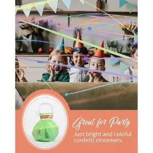 Battife Paquete de 20 serpentinas Coloridas paletas de_6