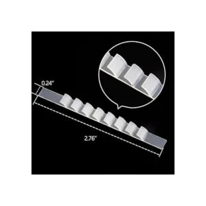 Framendino Lote de 100 ganchos de goma antideslizantes
