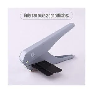 Fromthenon Perforadora de papel de mano con regla para_5