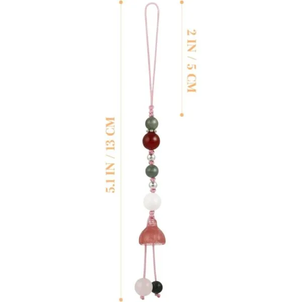 Hemobllo Correa de teléfono celular dije de jade para_3