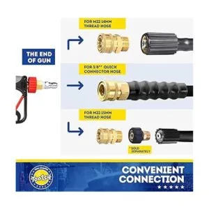 Pistola corta para lavadora a presión grado comercial de