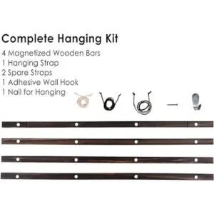 Earthabitats Marco magnético de madera para póster 24.0